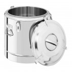 Conteneur isotherme acier inoxydable 35 L avec robinet de vidange
