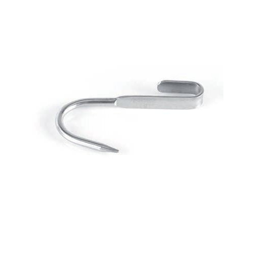 Crochet Coulissant inox 304 pour barre lisse section 100 x 6 dent: ouverte Crochet Coulissant inox 304 pour barre lisse section 100 x 6 dent: ouverte