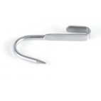 Crochet Coulissant inox 304 pour barre lisse section 100 x 6 dent: ouverte