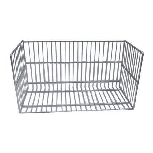 Panier à barquettes mural inox filaire L 650 x P 300 x H 600 mm Panier à barquettes mural inox filaire L 650 x P 300 x H 600 mm