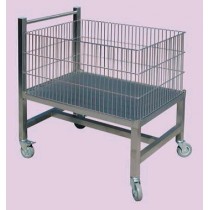 CHARIOT PORTE VIANDE INOX, 900 X 600 X 1000 mm