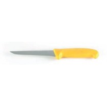 COUTEAU DESOSSEUR ÉTROIT à manche de couleur jaune, longueur manche : 140 mm
