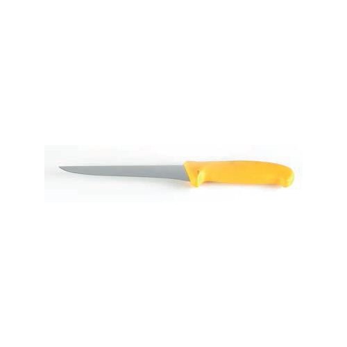 Couteau à saigner à manche de couleur jaune Couteau à saigner à manche de couleur jaune