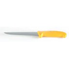 COUTEAU DESOSSEUR ÉTROIT à manche de couleur jaune, longueur manche : 170 mm