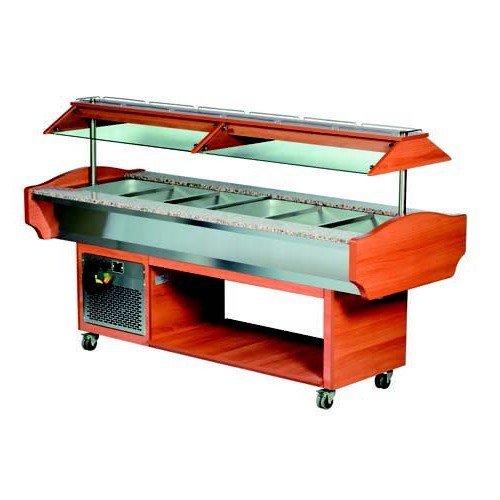 Salade bar réfrigéré 6xGN1/1-150 L 2200 x P 900 x H 1350 mm Salade bar réfrigéré 6xGN1/1-150 L 2200 x P 900 x H 1350 mm