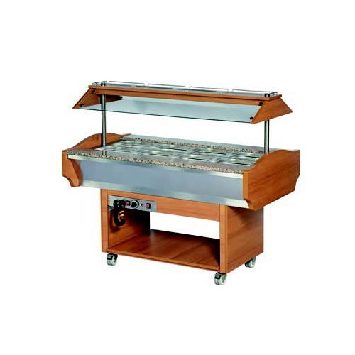 Salade bar chauffant 6xGN1/1-150 L 2200 x P 900 x H 1350 mm Salade bar chauffant 6xGN1/1-150 L 2200 x P 900 x H 1350 mm
