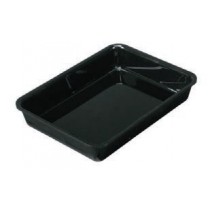 Plateau cuisine, plexi noir rectangulaire GN1/2 P 325 mm