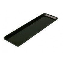 Plat plexi noir rectangulaire GN2/4 , 530 x 162 x 17 mm