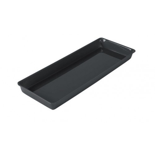 Plateau cuisine plexi noir rectangulaire GN3/7 P 200 mm
