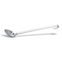 Cuillère Profonde monobloc inox , pleine , L- 370 mm  