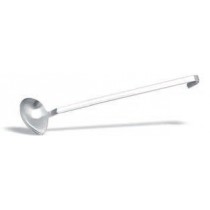 Cuillère oblique inox monobloc , L- 380 mm