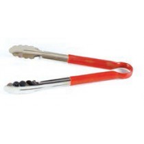Pince du chef inox , manche rouge , L- 300 mm