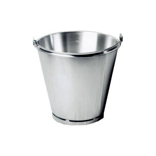 Seau inox avec graduations et pied renforcé 12 L H 290 x Ø 300 mm Seau inox avec graduations et pied renforcé 12 L H 290 x Ø 300 mm