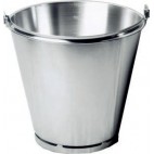 Seau gradué inox avec base , L- 100 mm 
