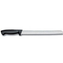 Couteau à pain manche polyoxyméthylène surmoulé L 250 mm