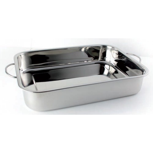 Plat à lasagnes avec anses poli miroir Plat à lasagnes avec anses poli miroir