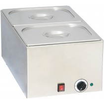 Bain marie avec robinet de vidange 2 x GN 1/2 , L - 338 mm , P - 540 mm , H - 248 mm