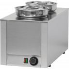 Bain marie à sauce 2 cuves professionnel en acier inoxydable 400 W
