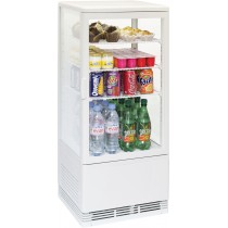 Mini vitrine réfrigérée positive 78 L Blanche , 425 x 380 x 960 mm