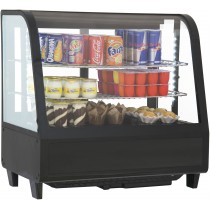 Vitrine réfrigérée à poser 100 L noir , 685 x 455 x 675 mm