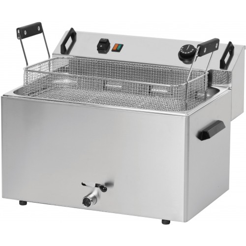 Friteuse à beignets électrique 16 litres en acier inoxydable 9000 W Friteuse à beignets électrique 16 litres en acier inoxydable 9000 W