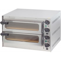 Four à pizza en acier inoxydable 2 chambres 2700 W