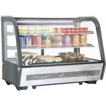 Vitrine réfrigérée à poser 160 l double vitrage
