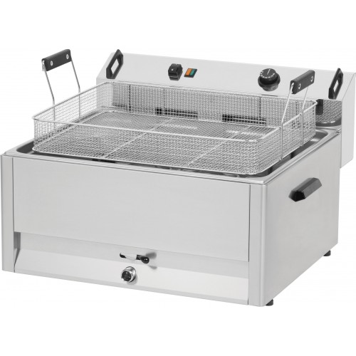 Friteuse à beignets électrique 30 litres en acier inoxydable 15000 W Friteuse à beignets électrique 30 litres en acier inoxydable 15000 W