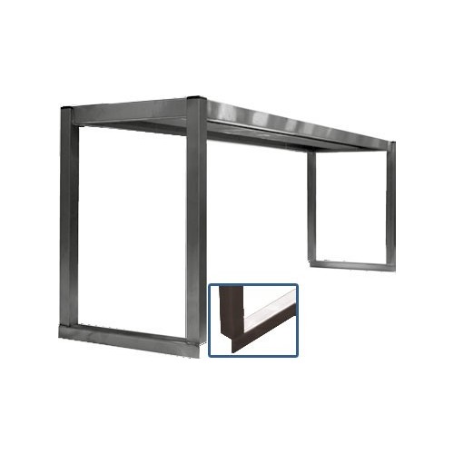Étagère professionnelle inox cuisine sur colonnette 1 niveau P 300 mm inox ferritique Étagère professionnelle inox cuisine sur colonnette 1 niveau P 300 mm inox ferritique